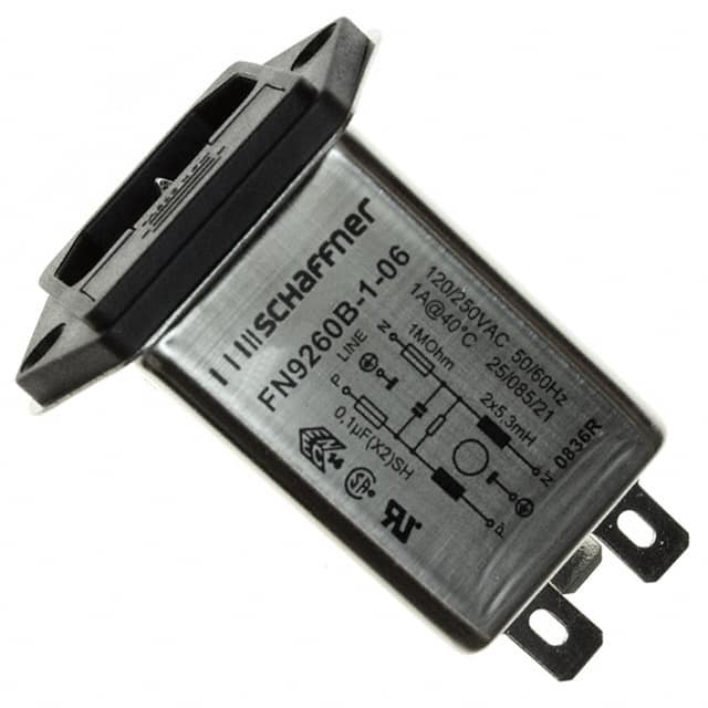 FN9260B-1-06 Schaffner EMC Inc.  Power Entry Modules (PEM)